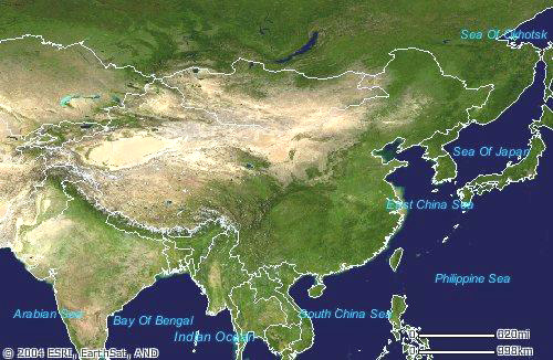 Satellite Image China