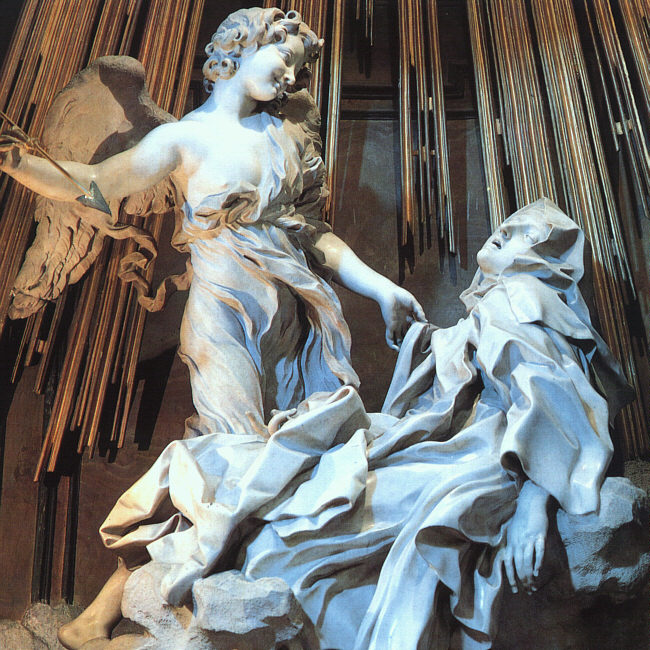 Gianlorenzo Bernini, êxtase de Santa Teresa (1647-52) Santa Maria dela Vitoria, Roma