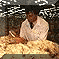Woman carding wool