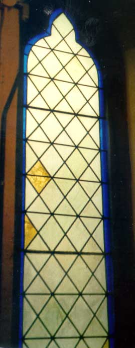 click on the stained-glass window to continue