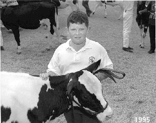 Boy with cow