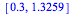 [.3, 1.3259]