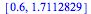 [.6, 1.7112829]