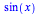 sin(x)