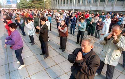 Falun Gong demonstration