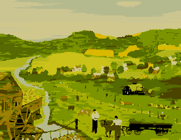 Water Wheels by Gandma Moses